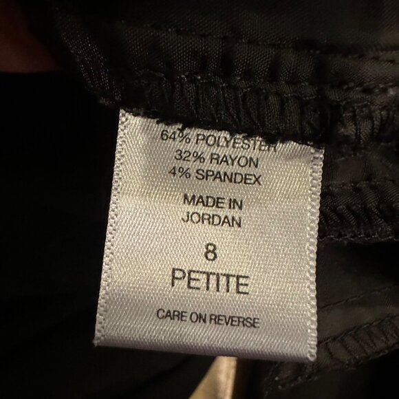 NEW YORK & COMPANY STRETCH BLACK SIZE 8 PETITE PANTS BOOTCUT - Picture 7 of 8